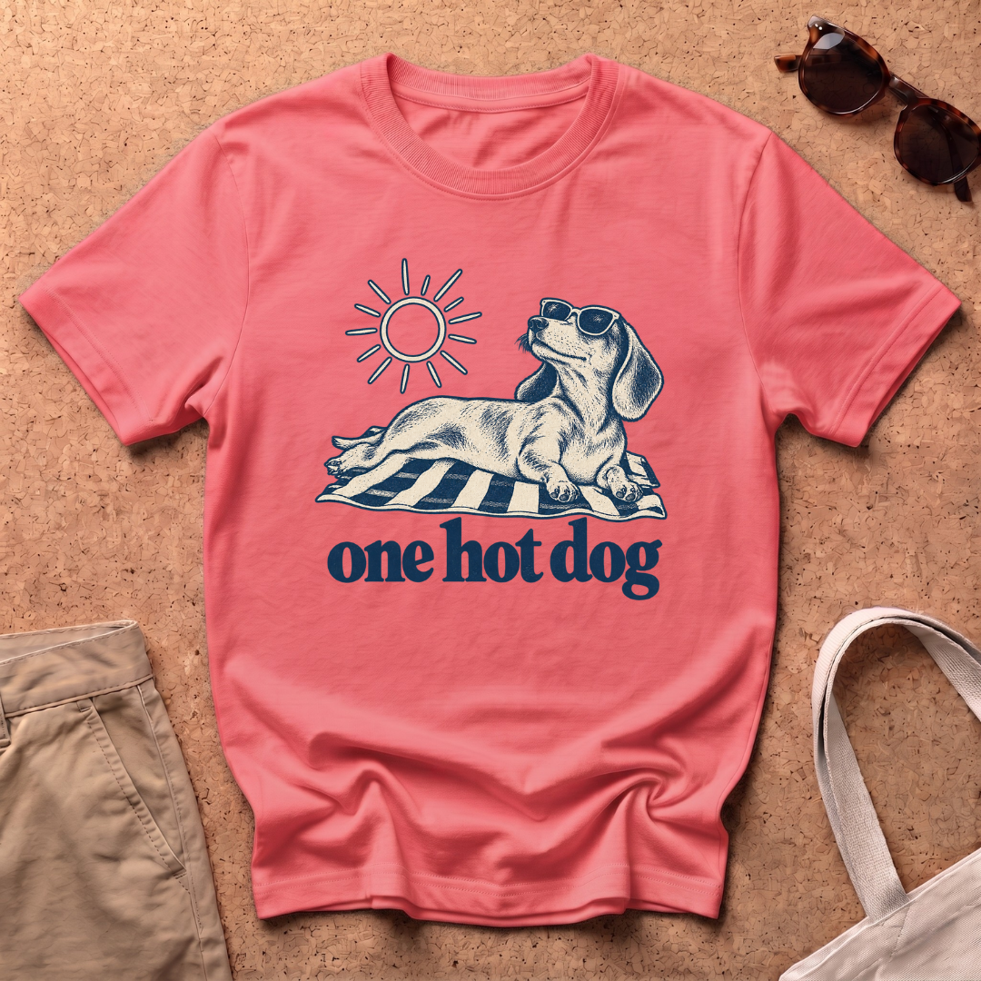 Hot Dog Blue T-Shirt