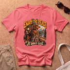 Enjoy The Peace T-Shirt - Coral Silk