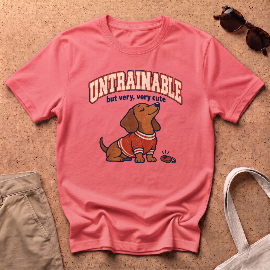 Untrainable T-Shirt - Coral Silk