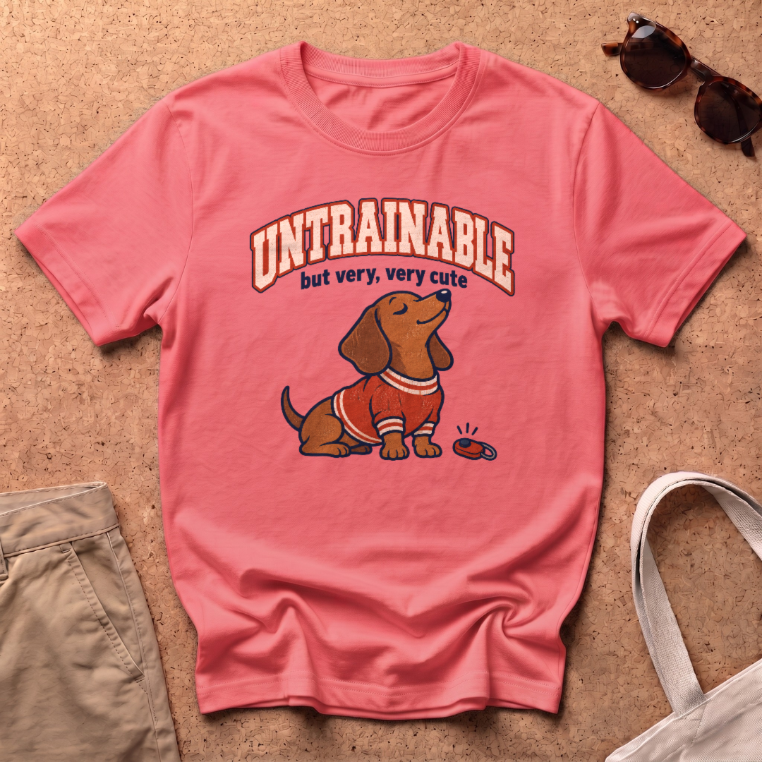 Untrainable T-Shirt - Coral Silk
