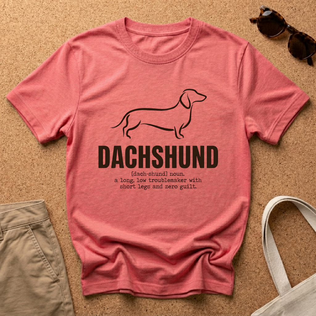 Dachshund Paint Brush T-Shirt