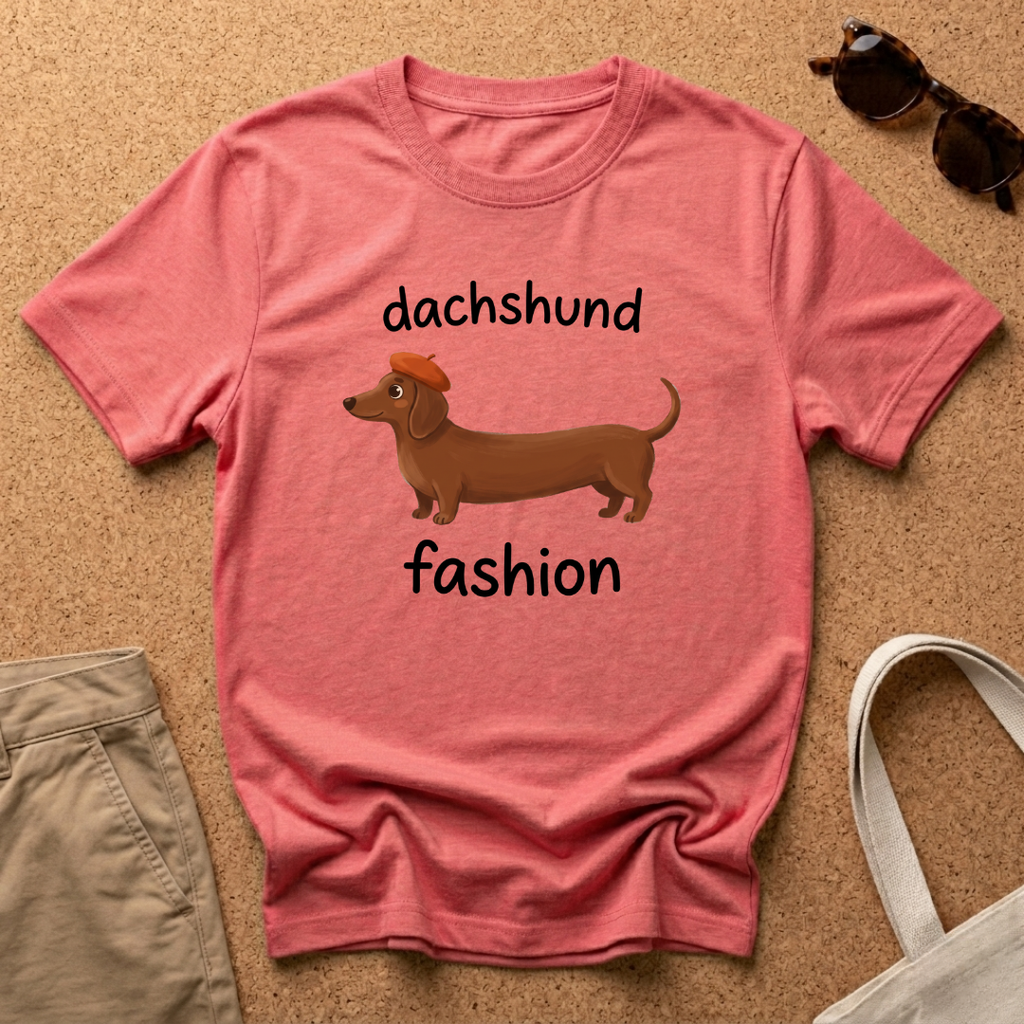 Dachshund Fashion Hat T-Shirt