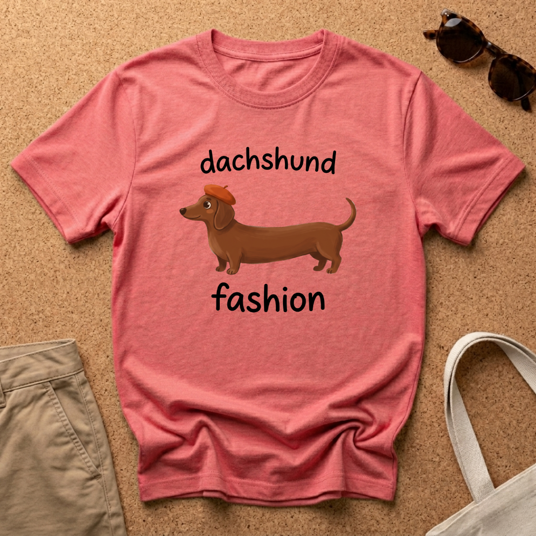 Dachshund Fashion Hat T-Shirt