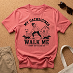 Dachshund Walks Me T-Shirt