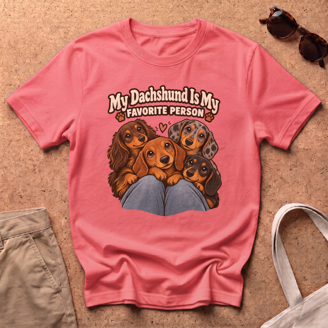 Favorite Person T-Shirt - Coral Silk