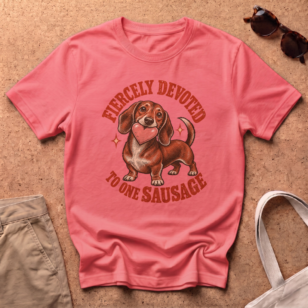 Fiercly Devoted T-Shirt - Coral Silk