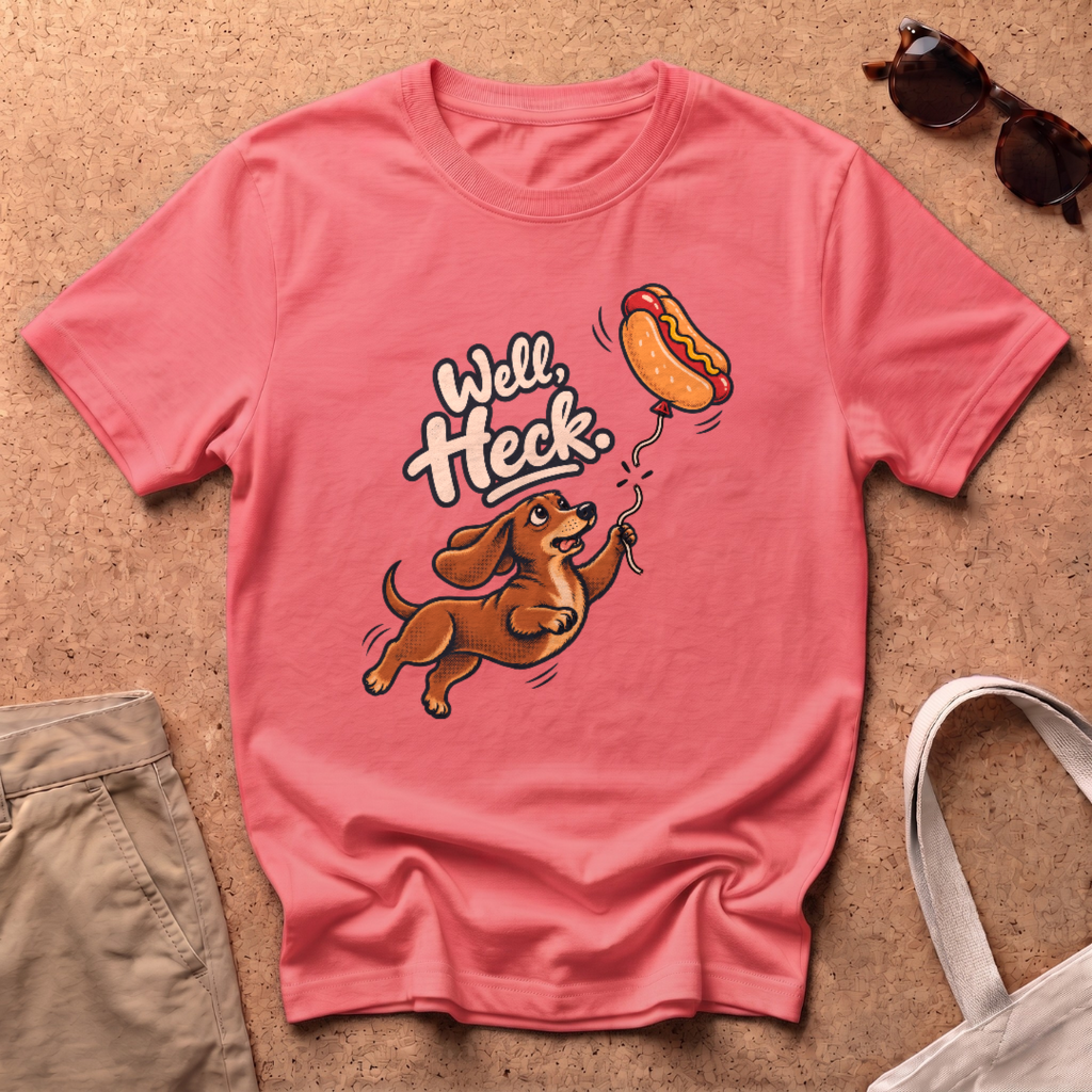 Well Heck T-Shirt - Coral Silk
