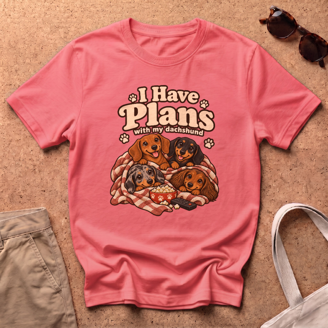 I Have Plans T-Shirt - Coral Silk