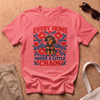 Every Home Chaos T-Shirt - Coral Silk