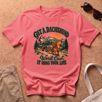 Get Dachshund T-Shirt - Coral Silk