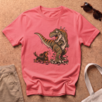 Dachshund Dino T-Shirt - Coral Silk