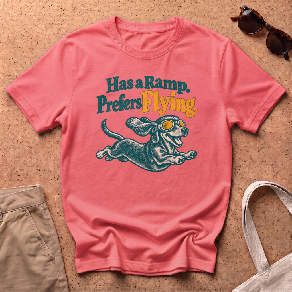Prefer Flying T-Shirt - Coral Silk