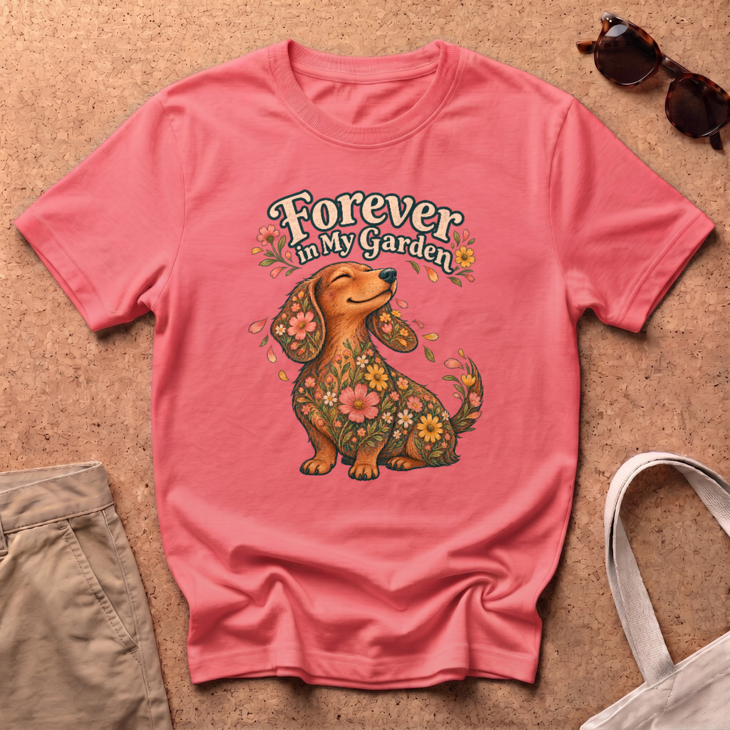 Forever Garden T-Shirt - Coral Silk