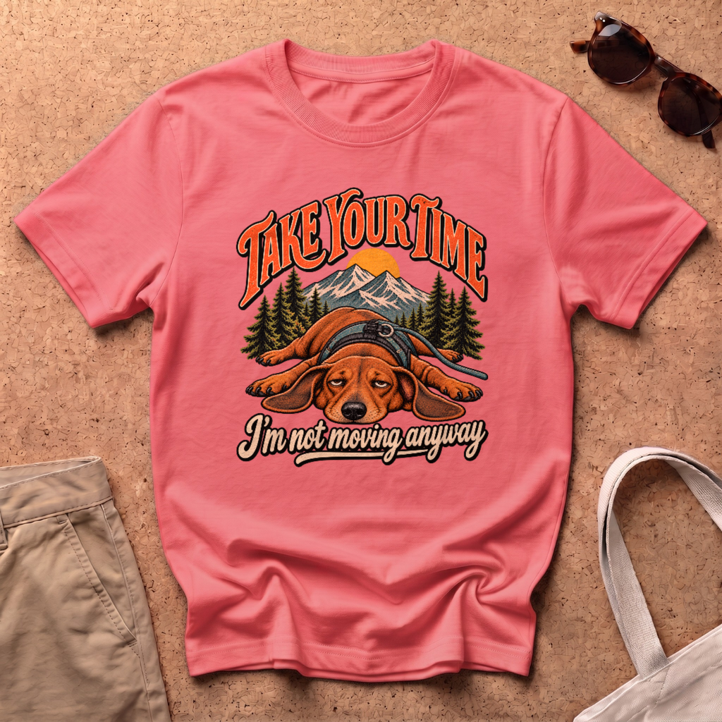 Take Your Time T-Shirt - Coral Silk
