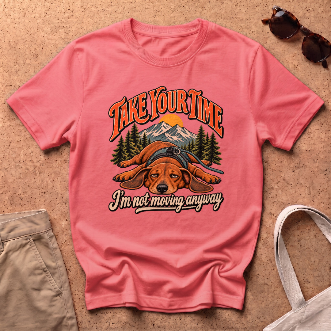 Take Your Time T-Shirt - Coral Silk