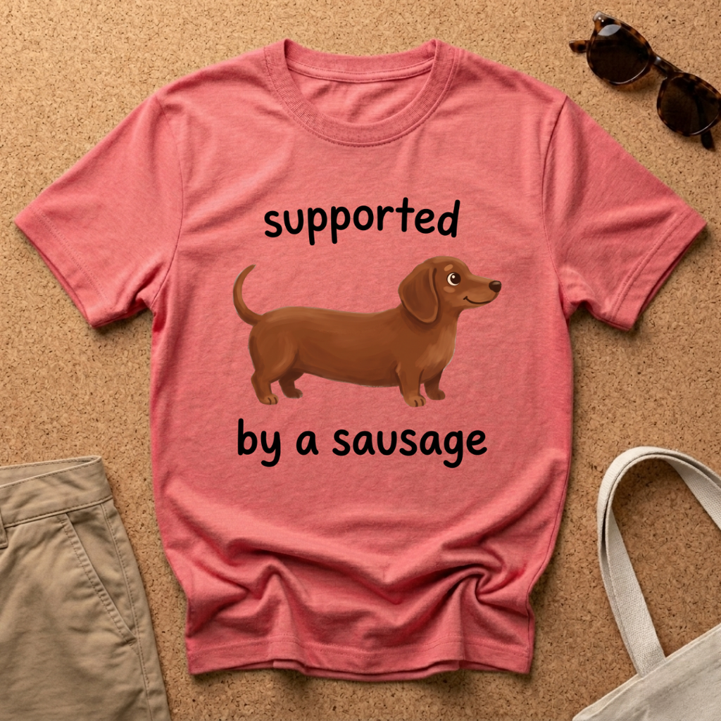 Supported Sausage Cute T-Shirt