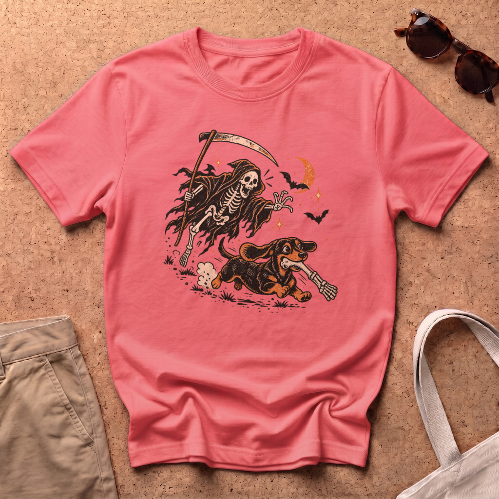 Halloween Chase T-Shirt - Coral Silk