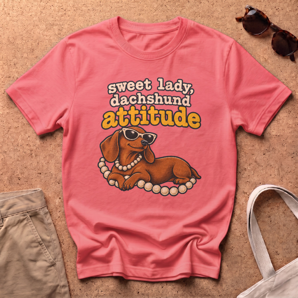 Sweet Lady T-Shirt - Coral Silk