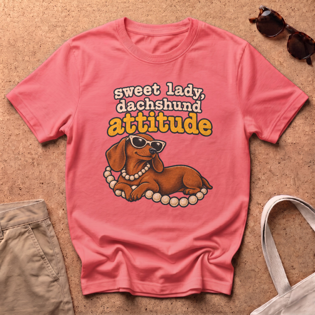 Sweet Lady T-Shirt - Coral Silk