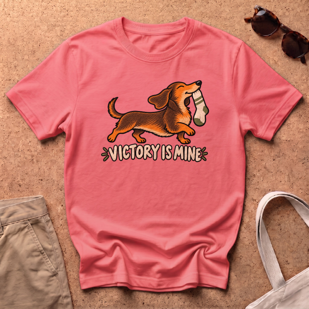 Victory Is Mine T-Shirt - Coral Silk