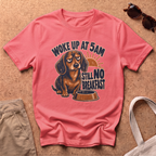 Woke Up At T-Shirt - Coral Silk