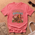 Full Of Love T-Shirt - Coral Silk