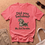 Did You Behave T-Shirt - Coral Silk