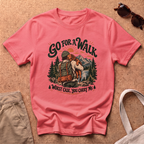 Go For Walk T-Shirt - Coral Silk