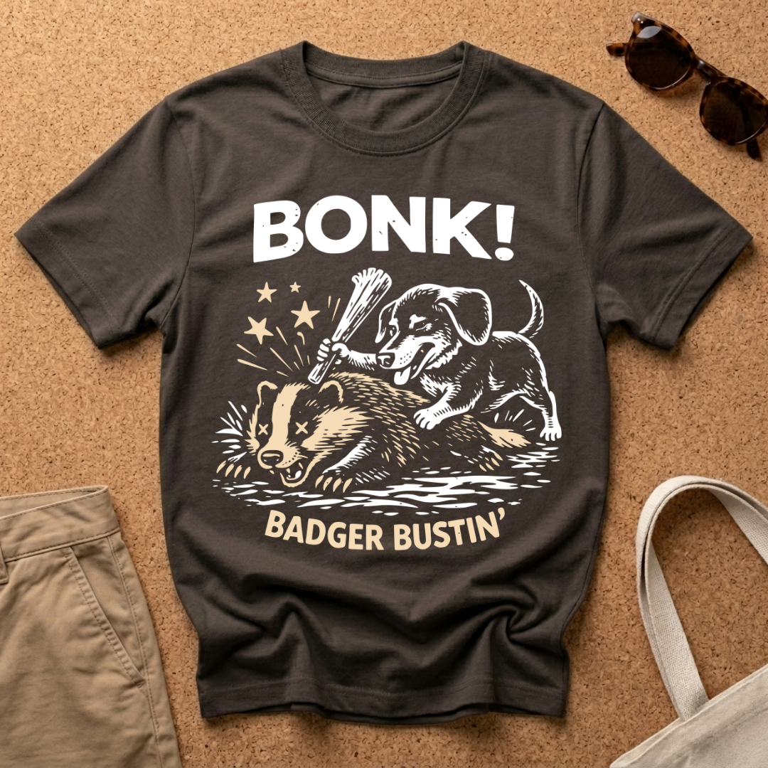 BONK! Badger Bustin' T-Shirt