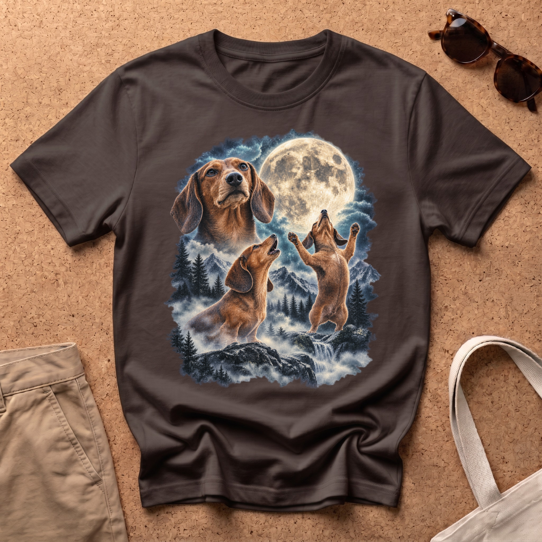 Moon Dachshund T-Shirt