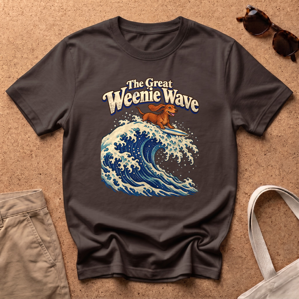 The Great Wave T-Shirt - Dark Chocolate