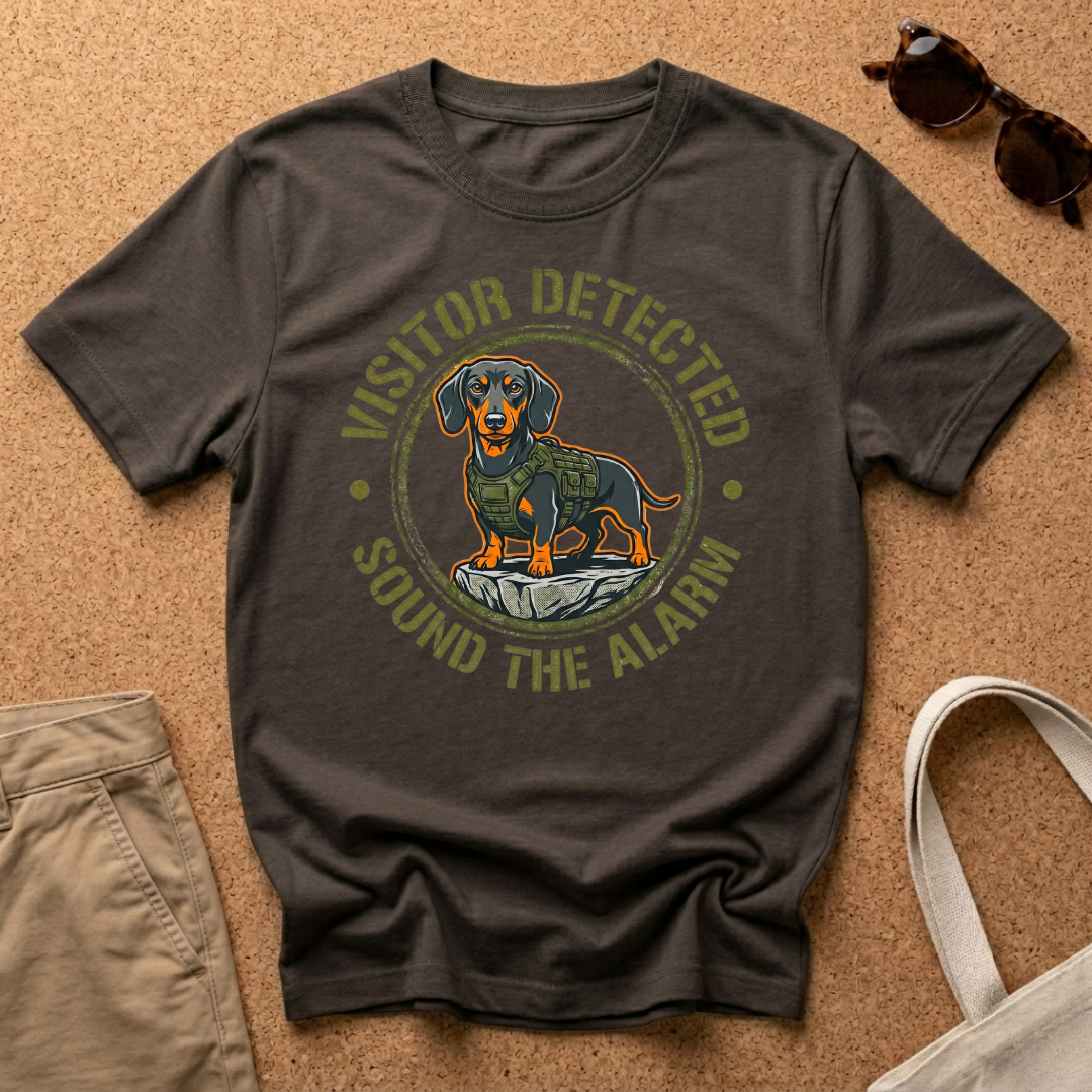 Sound The Alarm Military Dachshund T-Shirt