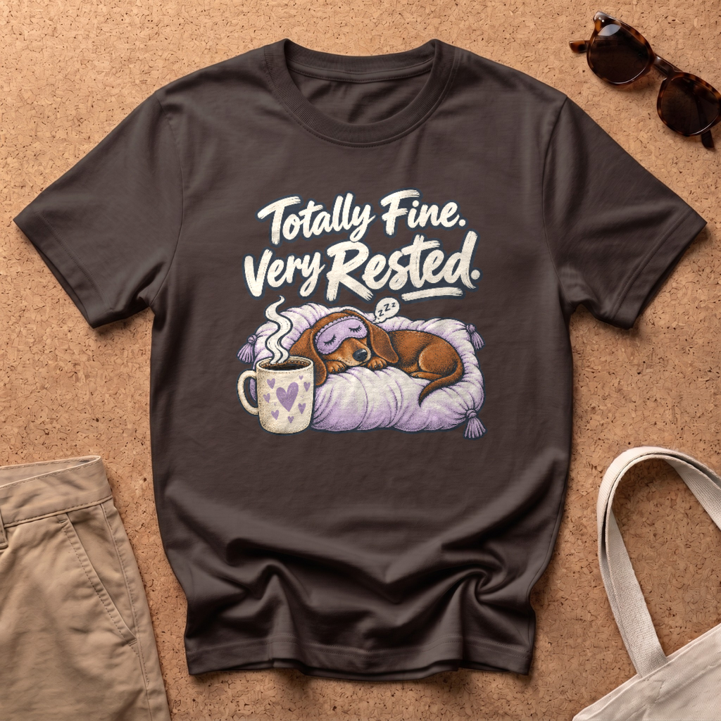 Totally Fine T-Shirt - Dark Chocolate