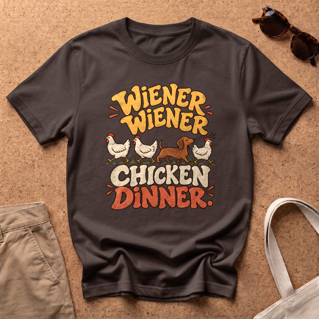 Chicken Dinner T-Shirt - Dark Chocolate