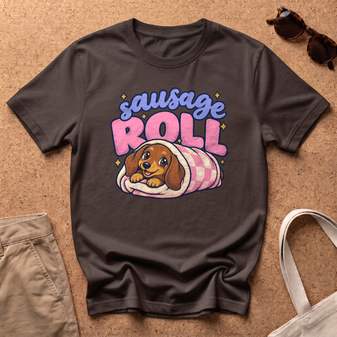 Sausage Roll T-Shirt - Dark Chocolate