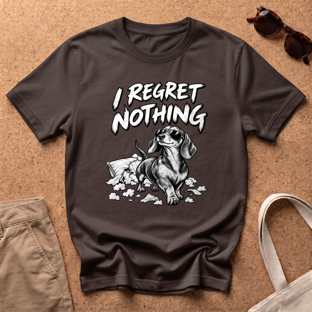 I Regret Nothing T-Shirt - Dark Chocolate