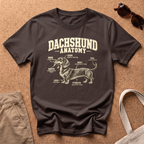 Dachshund Anatomy T-Shirt - Dark Chocolate