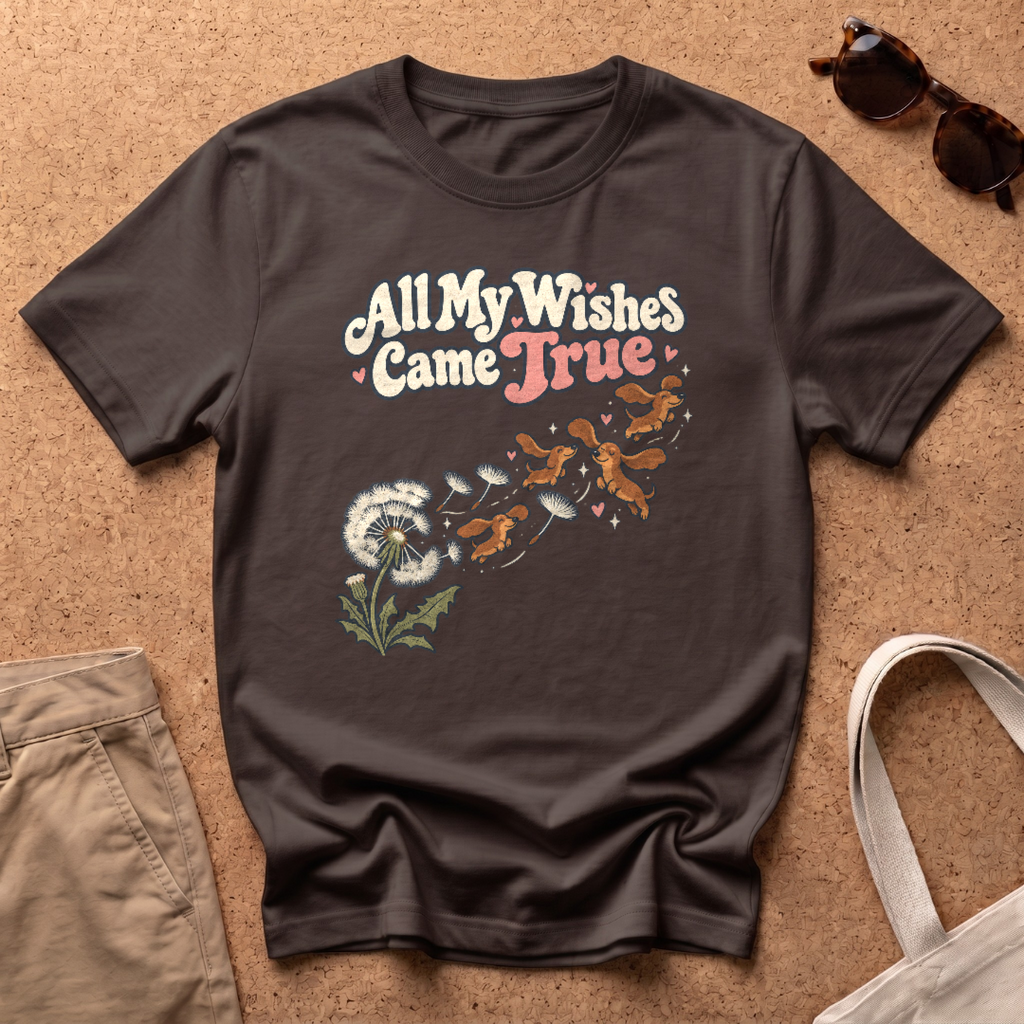 All My Wishes T-Shirt - Dark Chocolate