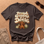 Proud Grandma T-Shirt - Dark Chocolate