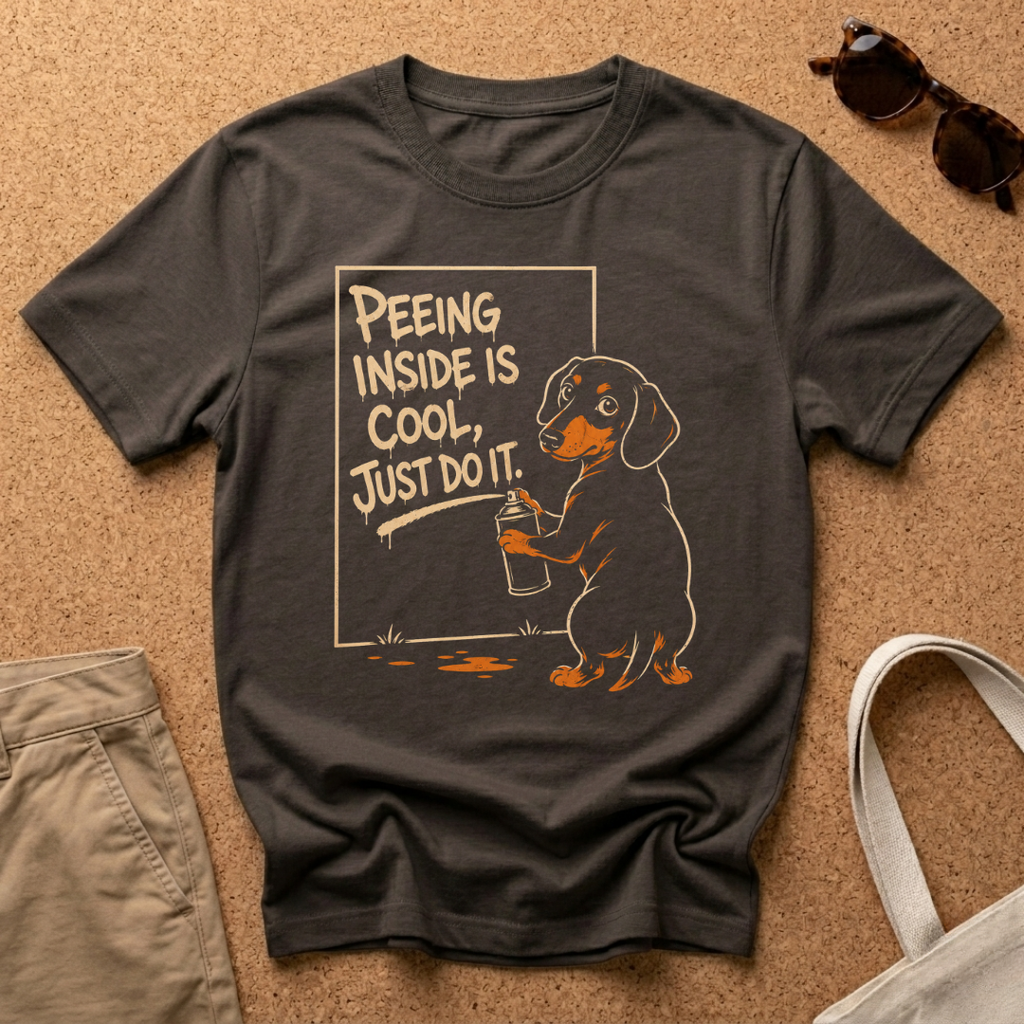 Peeing Inside Graffiti T-Shirt