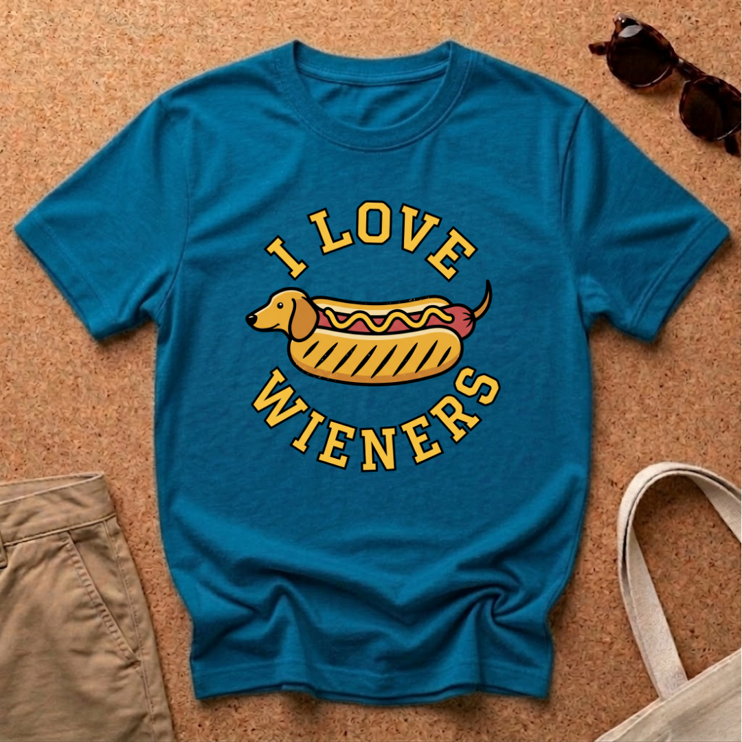 Love Wieners Hotdog T-Shirt