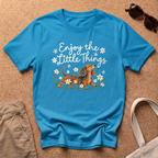 Enjoy Little Things T-Shirt - Heather Sapphire