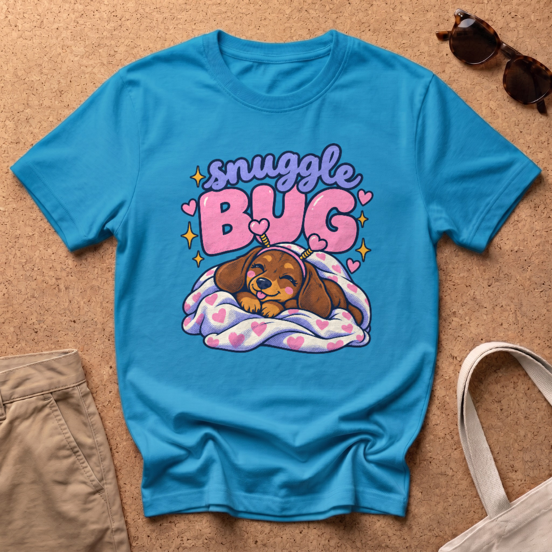 Snuggle Bug T-Shirt - Heather Sapphire