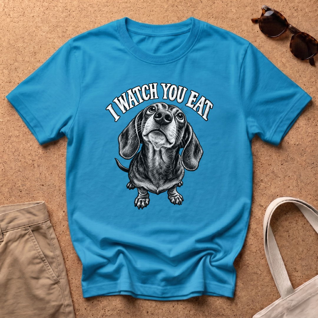 I Watch You T-Shirt - Heather Sapphire