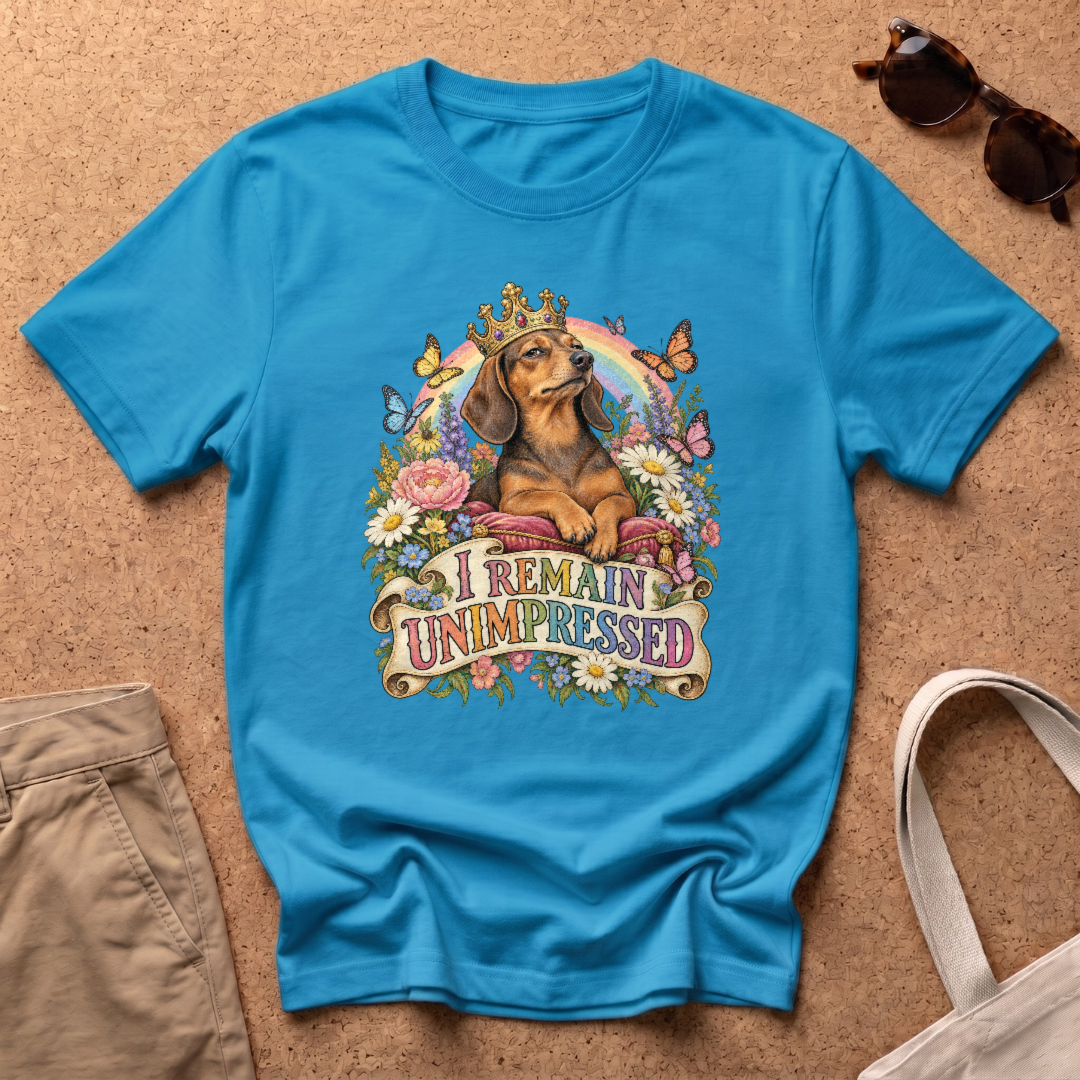 Unimpressed T-Shirt - Heather Sapphire
