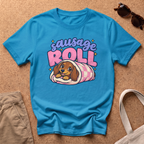 Sausage Roll T-Shirt - Heather Sapphire