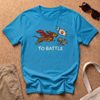 To Battle T-Shirt - Heather Sapphire