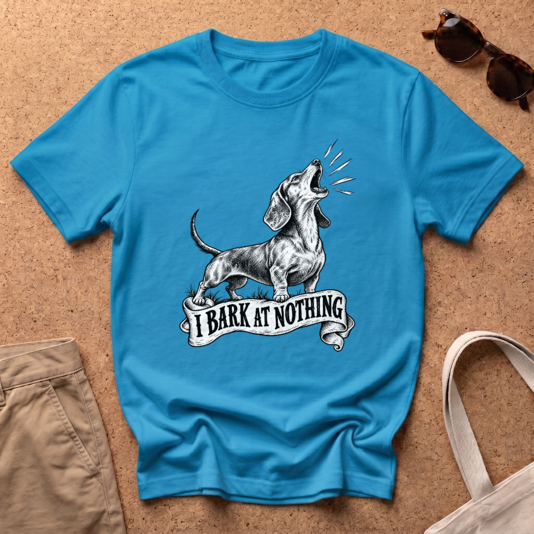 Barking Nothing T-Shirt - Heather Sapphire