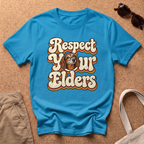 Respect Elders T-Shirt - Heather Sapphire
