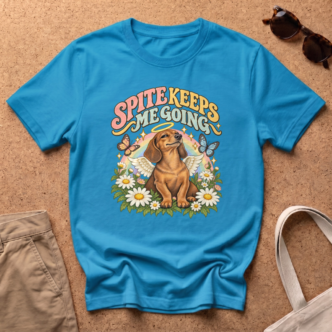 Spite Keeps T-Shirt - Heather Sapphire